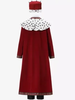 Pantalon rétro à pois bordeaux pour costumes de vacances en Arabie Saoudite