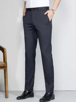 Pantalons décontractés pour hommes Slim Fit Straight Pantalons pour hommes de printemps et d'été