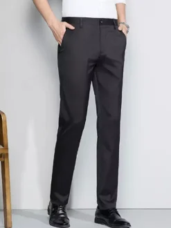 Pantalons décontractés pour hommes Slim Fit Straight Pantalons pour hommes de printemps et d'été