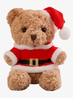Peluche D'ours Poupée Petit Noël Cadeau Enfant Chapeau