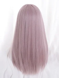 Perruque Lolita Longue Avec Frange Fibre Résistante À La Chaleur Accessoires Lolita