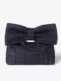 Pochette en paille avec n艙ud pour les vacances petit sac pour femme 2026