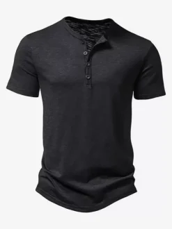 Polo En Coton Pour Hommes T-Shirt À Manches Courtes Décontracté