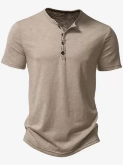 Polo En Coton Pour Hommes T-Shirt À Manches Courtes Décontracté
