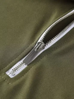 Polo pour homme à col rabattu et manches courtes avec fermeture éclair et coupe classique