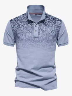 Polo pour homme col rabattu manches courtes boutons coupe régulière