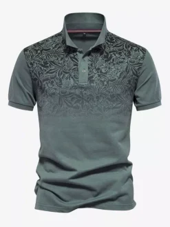 Polo pour homme col rabattu manches courtes boutons coupe régulière