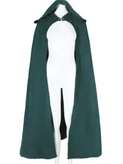 Ponchos de Noël pour femmes Cape vert foncé Polyester Costumes de vacances de Noël