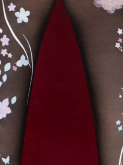 Pré Vente Mignonne Lolita Chaussettes Fleurs Noires Accessoire Polyester Dentelle