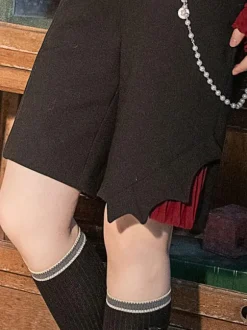 Pré-vente Gothic Lolita Bloomers Straight Red Lolita Shorts