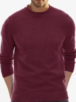 Pulls Homme Cardigan Maille Col Rond Automne Blanc Kaki