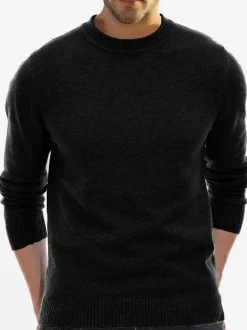 Pulls Homme Cardigan Maille Col Rond Automne Blanc Kaki