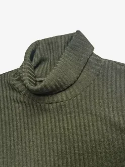 Pulls Homme Cardigan Tricot Col Haut Automne Blanc Hunter Green