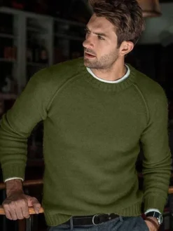 Pulls pour hommes Pulls pour hommes Bijou Col d'hiver Jaune Noir