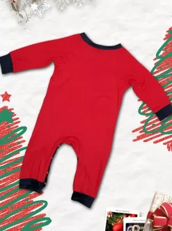 Pyjama familial assorti col rond manches longues pyjama de noël pour enfants et adultes