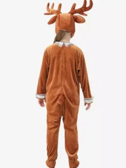 Pyjama Onesie Kigurumi Halloween Animal Combinaison en polyester pour enfant Chapeau