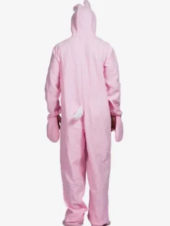 Pyjamas Kigurumi Onesie Halloween Combinaison en polyester rose pour adulte Costumes Kigurumi