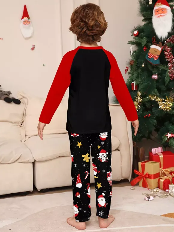 Pyjamas de Noël assortis pour toute la famille imprimé Père Noël vêtements de nuit pour femmes 2026