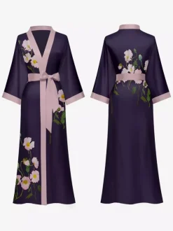 Pyjamas vêtements de nuit peignoirs noirs à lacets imprimés lingerie d'intérieur nuisettes nuisettes