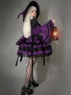 rentrée scolaireRobe Lolita gothique à volants en dentelle Tokisaki Kurumi