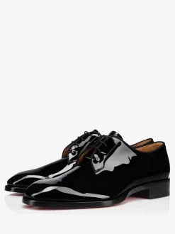 Robe à lacets en cuir verni pour hommes Derby Prom Party Chaussures de mariage