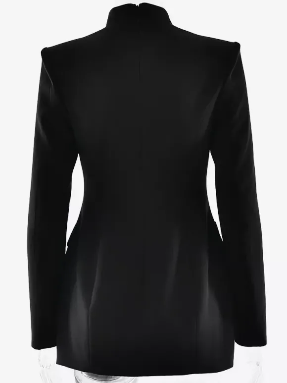 Robe blazer mini cintrée à boutons structurée et moderne collection 2026