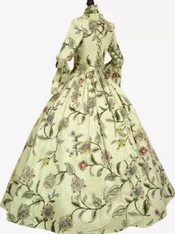 Robe Bleu Costumes rétro Marie Antoinette Style victorien Opéra robe de bal Déguisements Halloween