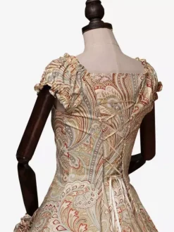 Robe Bleu Costumes rétro Marie Antoinette Style victorien Opéra robe de bal Déguisements Halloween
