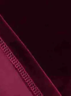 Robe bordeaux cintrée et élégante à jupe trapèze parfaite pour les soirées.