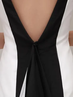Robe de bal 2026 robe sirène V-dos volants taffetas robe de bal