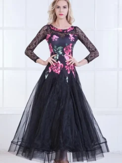 Robe de bal Performance avec dentelle en organza pour adultes Déguisements Halloween