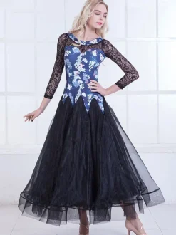 Robe de bal Performance avec dentelle en organza pour adultes Déguisements Halloween