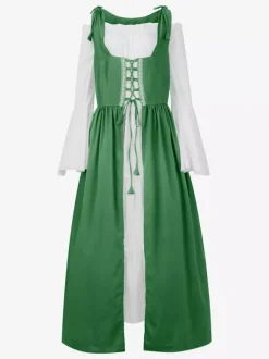 Robe de costume paysanne médiévale pour femme Renaissance