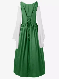 Robe de costume paysanne médiévale pour femme Renaissance