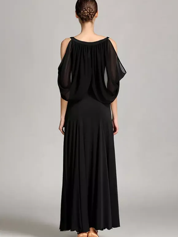 Robe de danse de salon latine moderne pour femme tenue de valse tango pratique