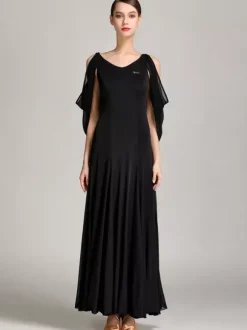 Robe de danse de salon latine moderne pour femme tenue de valse tango pratique