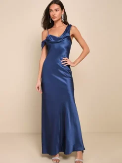 Robe de demoiselle d'honneur dos ouvert asymétrique sirène robes longues de fête de mariage
