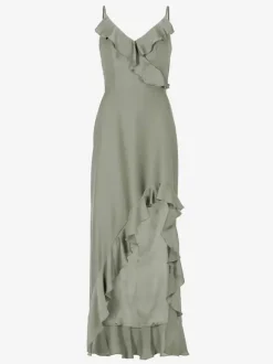 Robe de demoiselle d'honneur sirène longueur au sol fermeture éclair élastique en soie comme Satin robe de soirée de mariage