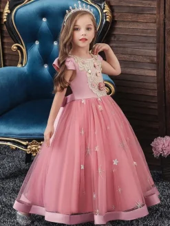 Robe de fête pour Noël Rouge de Noël sans manches en polyester