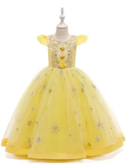 Robe de fête pour Noël Rouge de Noël sans manches en polyester