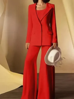 Robe de mariée pour mère col à bijoux manches longues gaine boutons longueur au sol robes d'invitées pour mariage