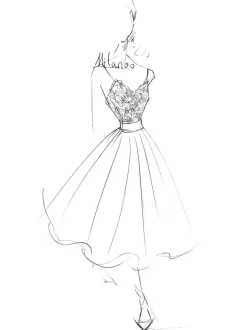 Robe de mariée simple à bretelle zip ou laçage sur dos jupe plissé robe de mariage
