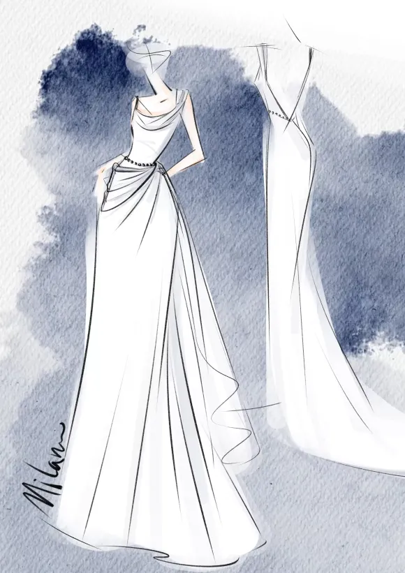 Robe de mariée simple à décolleté sirène sans manches en dentelle 20 cm