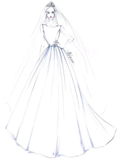 Robe de mariée Vintage en Satin ligne A col bateau sans manches longueur au sol 2026