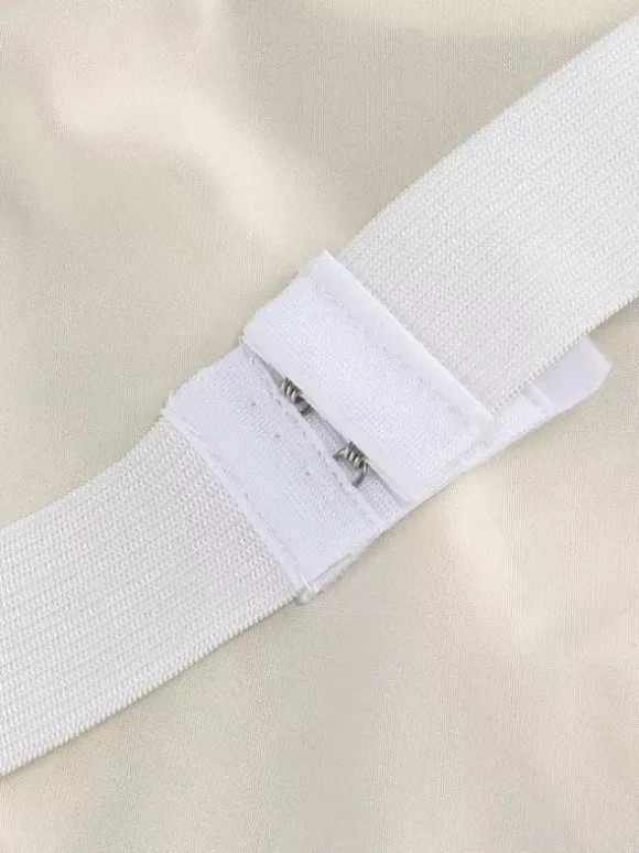 Robe de soirée longue abricot sans bretelles dos nu chic et semi-formelle