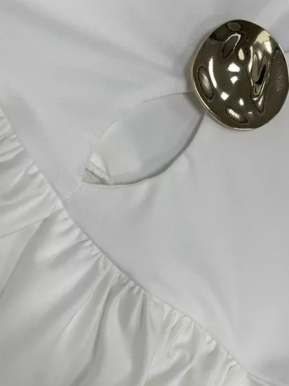 Robe de soirée mini noire à col bijou et manches longues découpées robe sexy semi-formelle