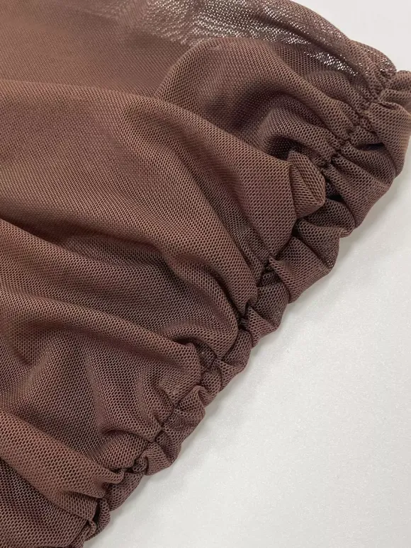 Robe de soirée noire en polyester sans manches et sans bretelles robe d'été
