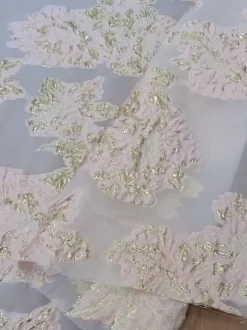Robe de soirée pour la mère de la mariée décolleté travaillé manches 3/4 coupe trapèze ceinture robe d'invitée pour un mariage