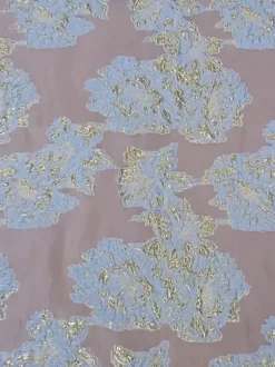 Robe de soirée pour la mère de la mariée décolleté travaillé manches 3/4 coupe trapèze ceinture robe d'invitée pour un mariage