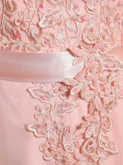 Robe de soirée robe cérémonie femme col rond au sol